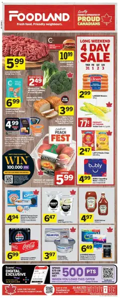 Preview of leaflet Weekly Flyer - NL from shop Foodland is valid from Jul 31, 2025