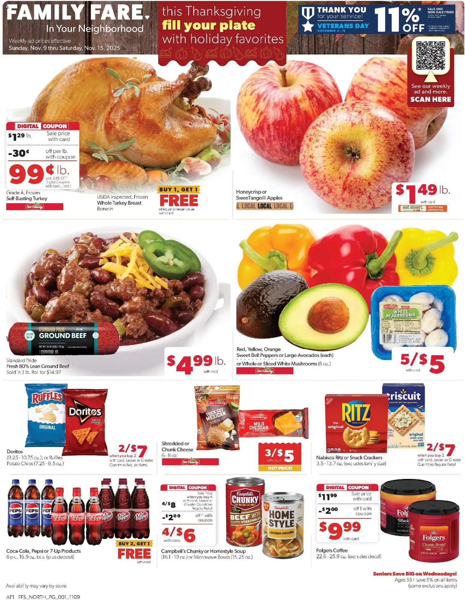 Ad Preview of Family Fare Weekly Ad from 11/09/2025