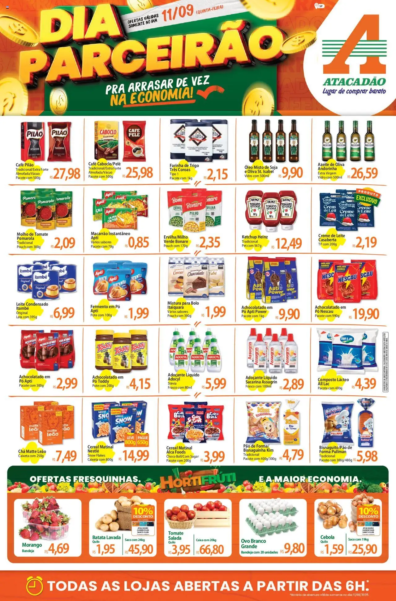 Atacadão folheto "Ofertas - SP" válido a partir de 11/09/2025 - número de página 1