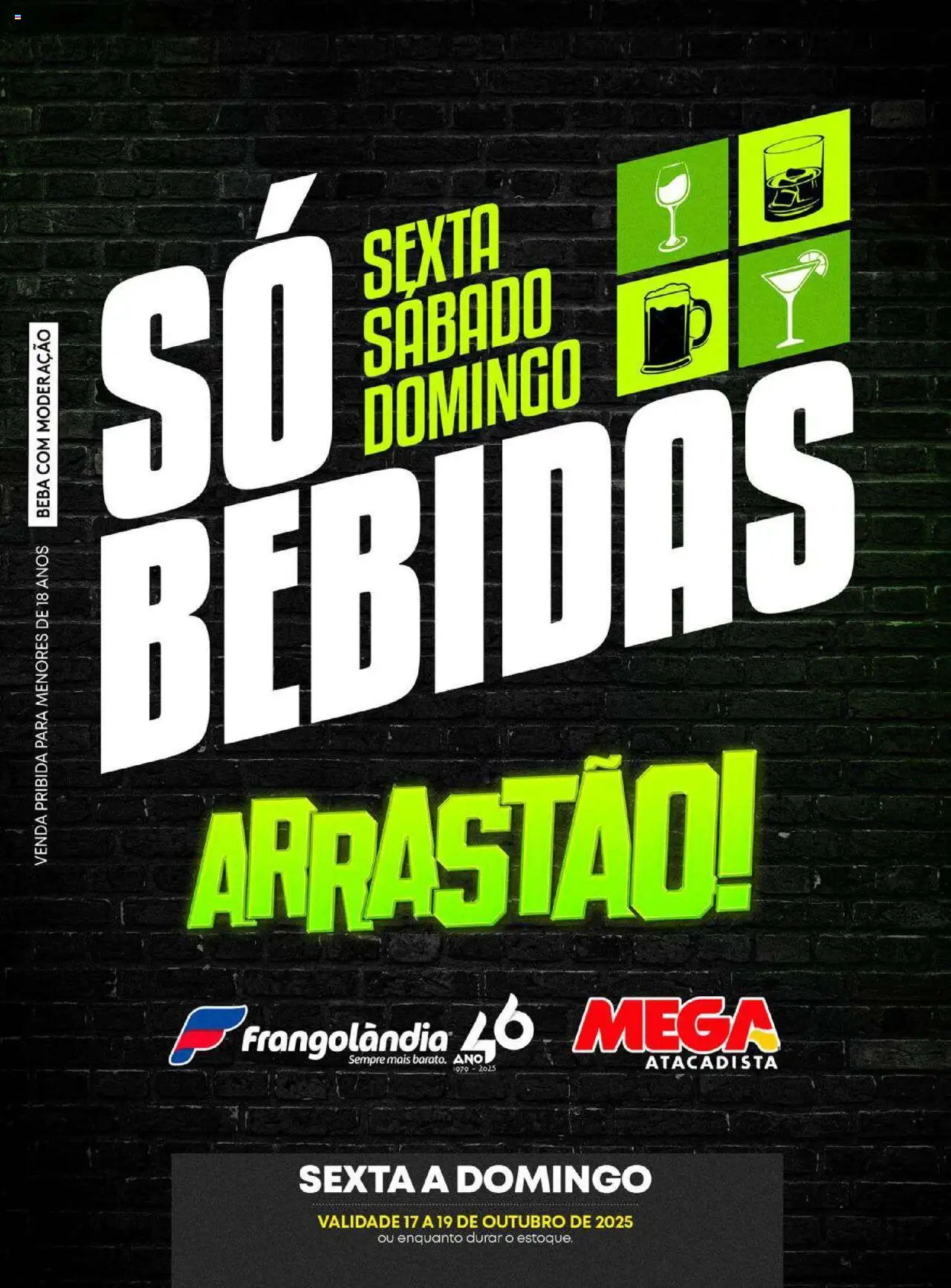 Frangolândia folheto "Ofertas Bebidas" válido a partir de 17/10/2025 - número de página 1