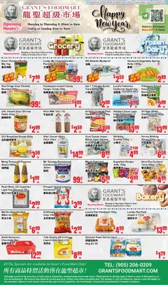 Un aperçu du dépliant Weekly Flyer - Grant’s Foodmart du magasin Oceans est valide à partir 9 janv. 2026