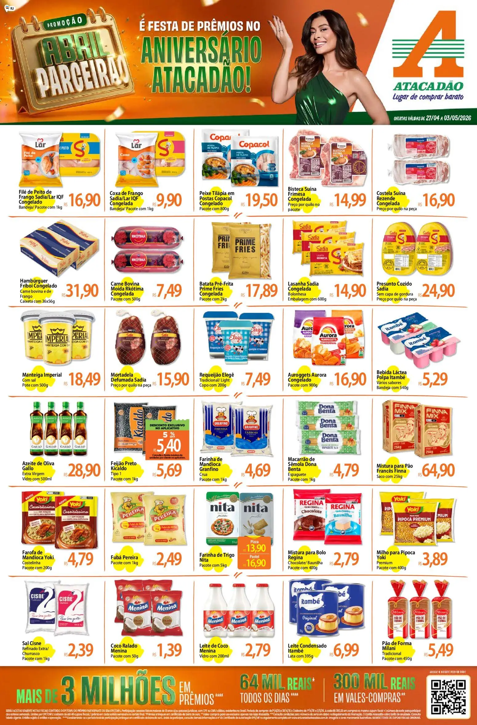 Pré-Visualização do folheto "Atacadão ofertas - RJ" da loja Atacadão válido a partir de 27/04/2026