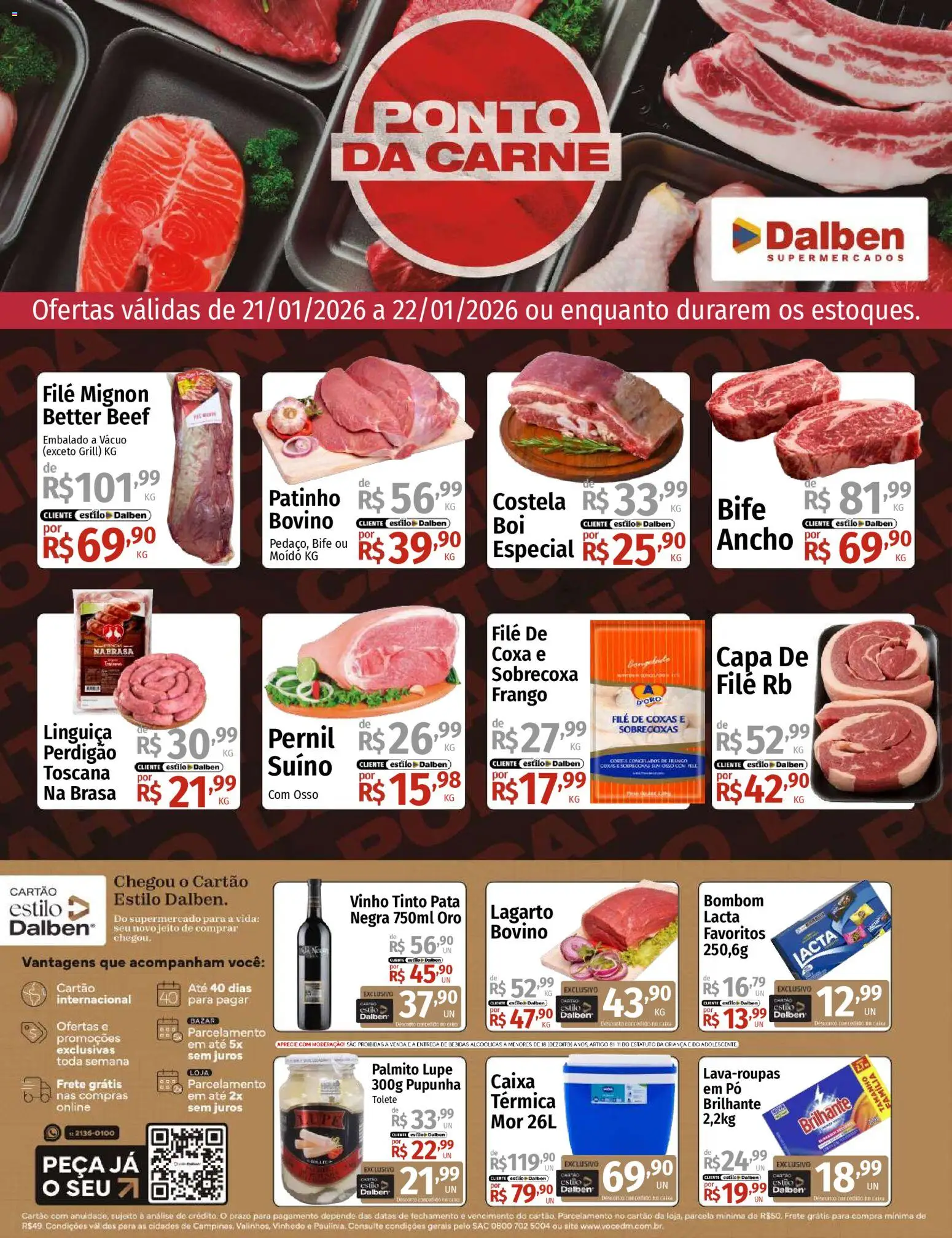 Pré-Visualização do folheto "Ofertas da semana" da loja Supermercado Dalben válido a partir de 21/01/2026
