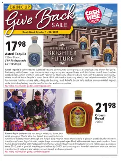 Ad Preview of Cash Wise Drink Up, Give Back from 10/01/2025