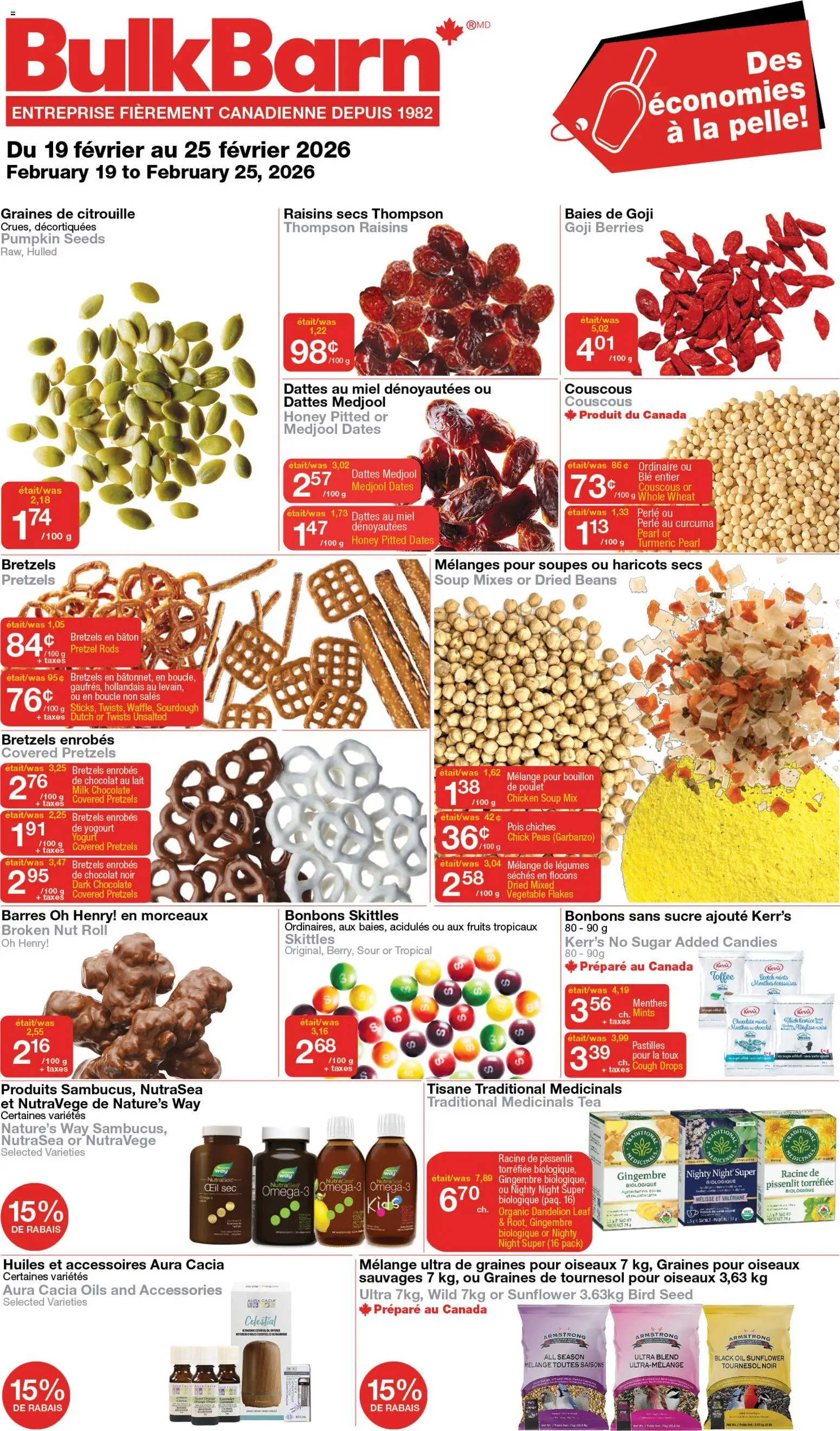 Preview of leaflet Weekly flyer / circulaire from shop Bulk Barn is valid from Feb 19, 2026