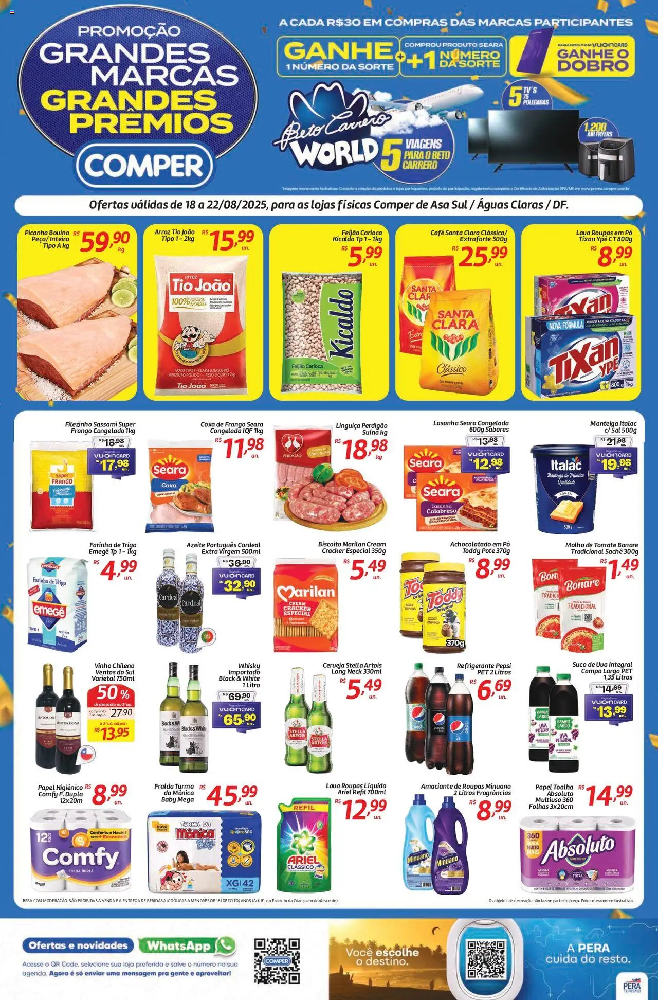 Comper folheto "Ofertas da semana" válido a partir de 18/08/2025 - número de página 1