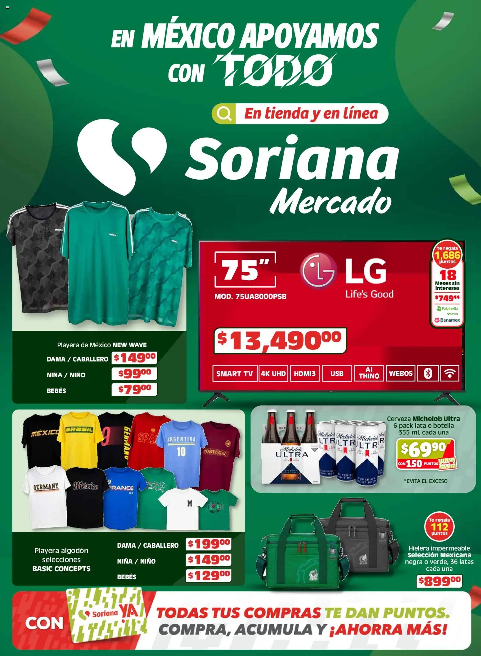 Vista previa las ofertas de la tienda Soriana - Soriana En México apoyamos con todo Mercado desde el 15/04/2026 