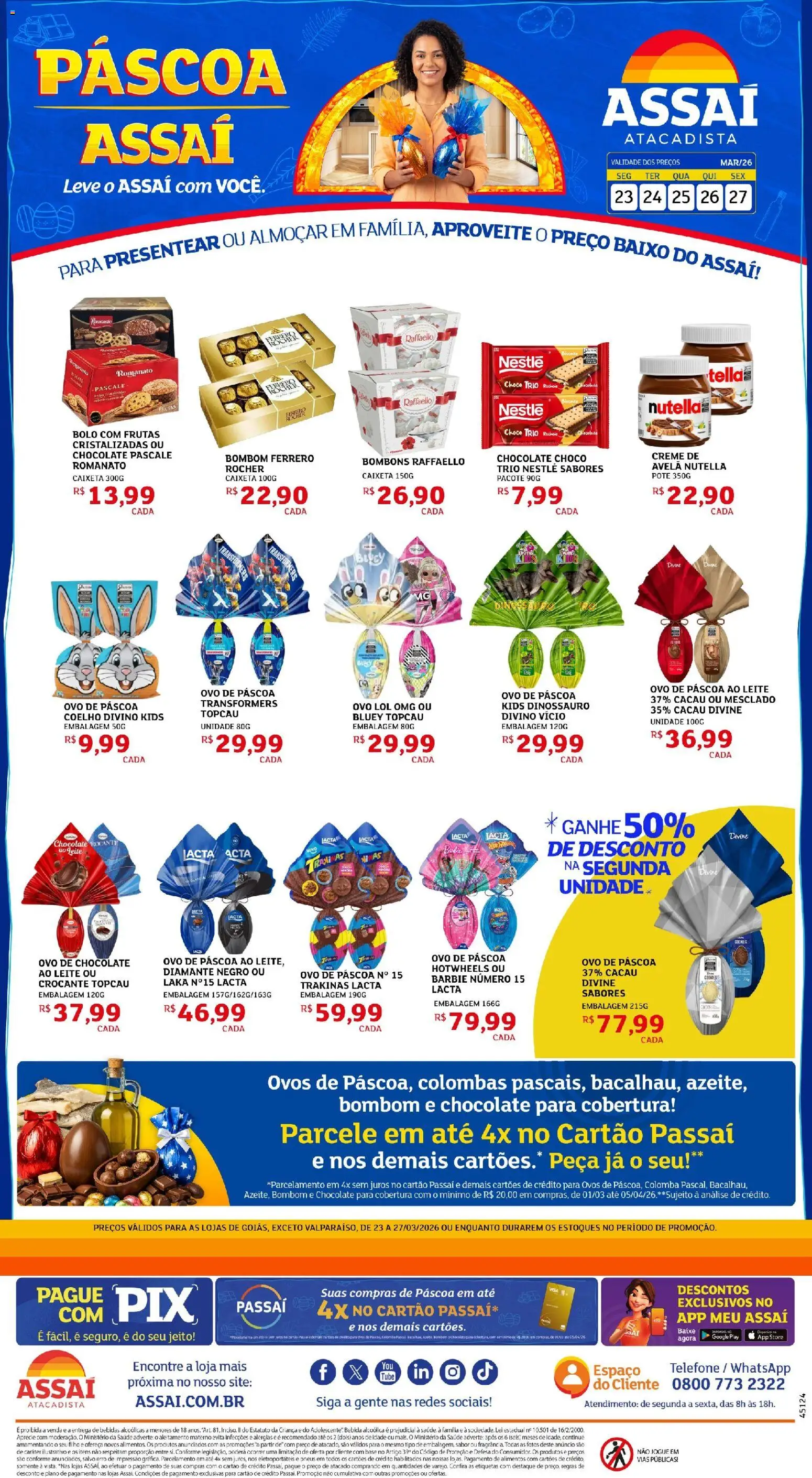 Pré-Visualização do folheto "Assaí Atacadista ofertas - GO" da loja Assaí Atacadista válido a partir de 23/03/2026