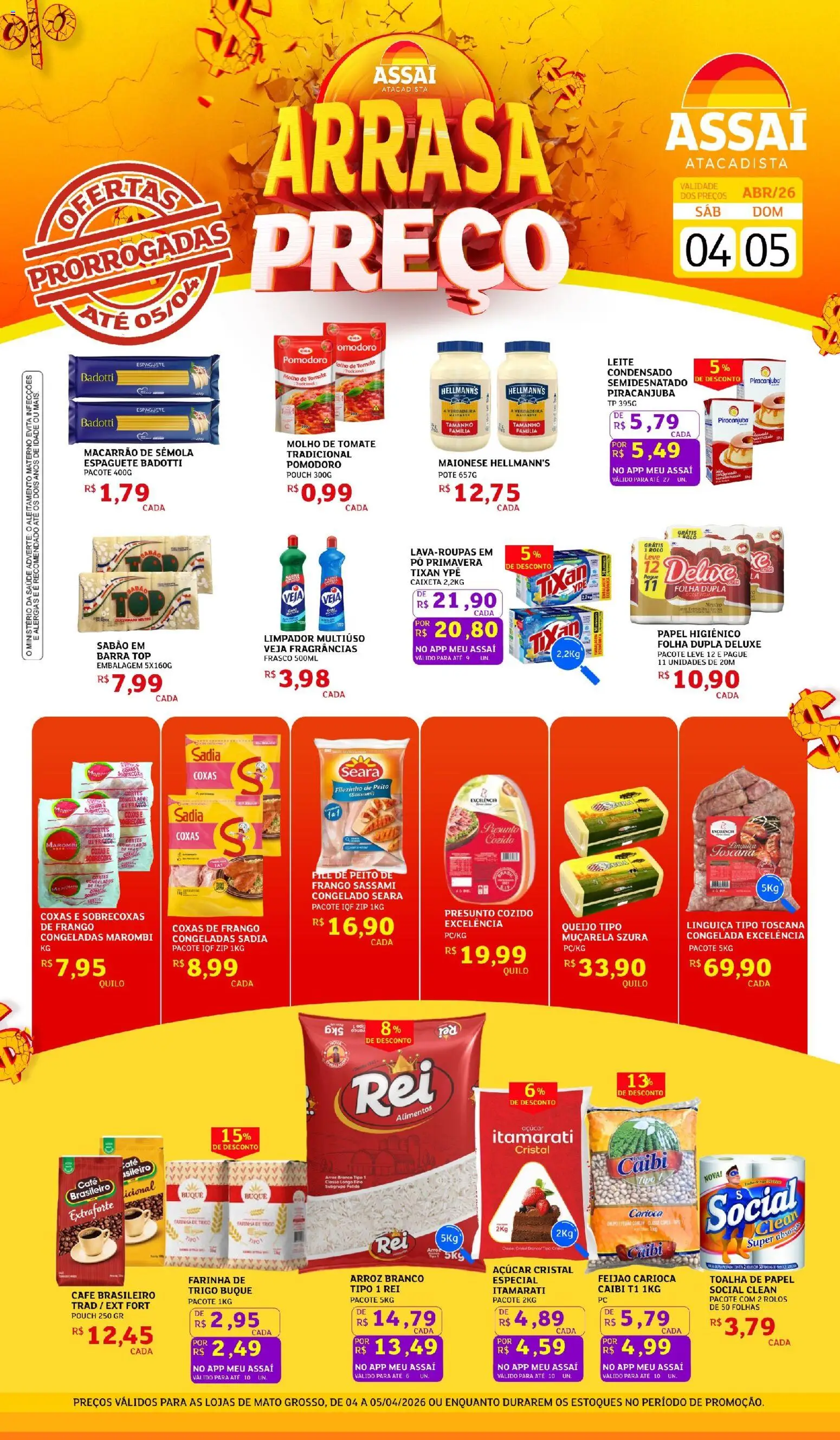 Pré-Visualização do folheto "Assaí Atacadista ofertas - MT" da loja Assaí Atacadista válido a partir de 04/04/2026