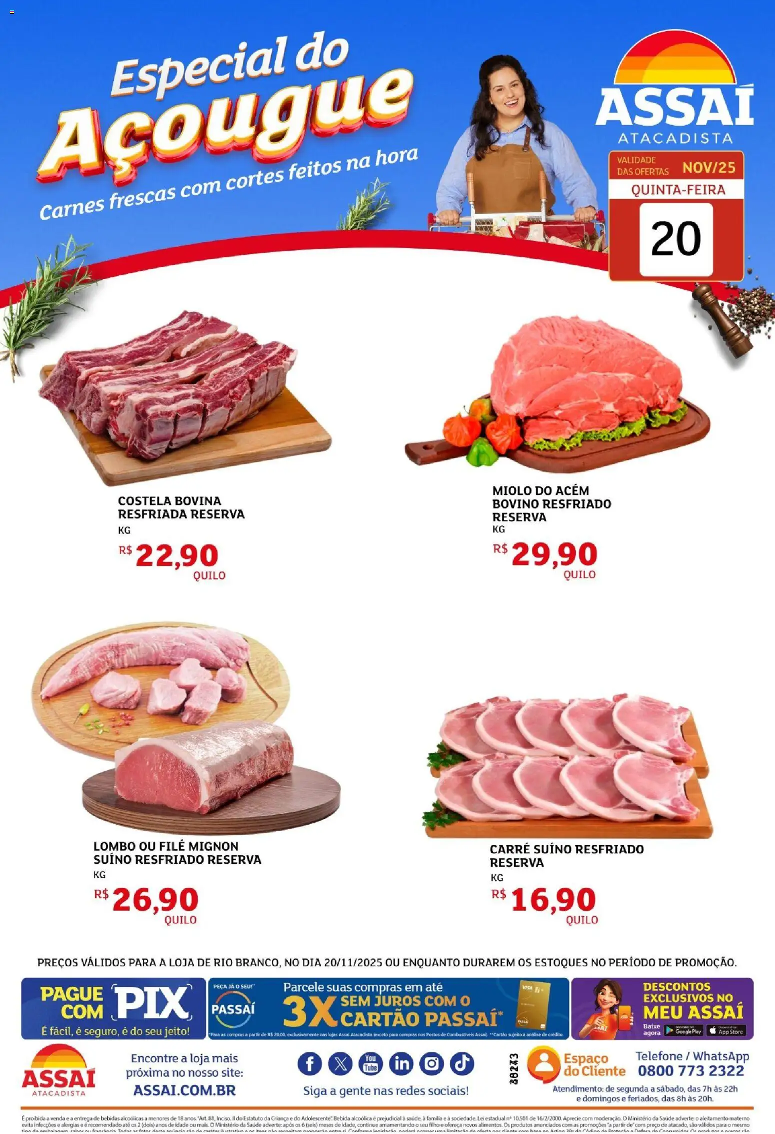 Pré-Visualização do folheto "Encarte - AC" da loja Assaí Atacadista válido a partir de 20/11/2025