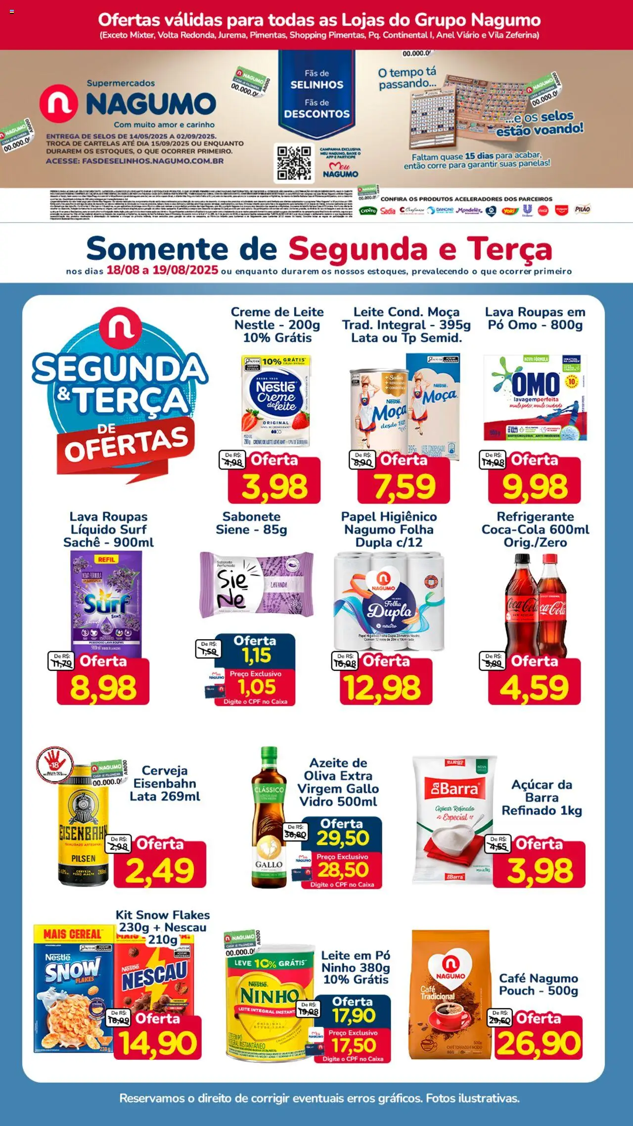Nagumo folheto "Ofertas Segunda e Terça" válido a partir de 18/08/2025 - número de página 1