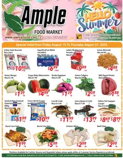Preview of leaflet Weekly flyer / circulaire from shop Ample Food Market is valid from Aug 15, 2025