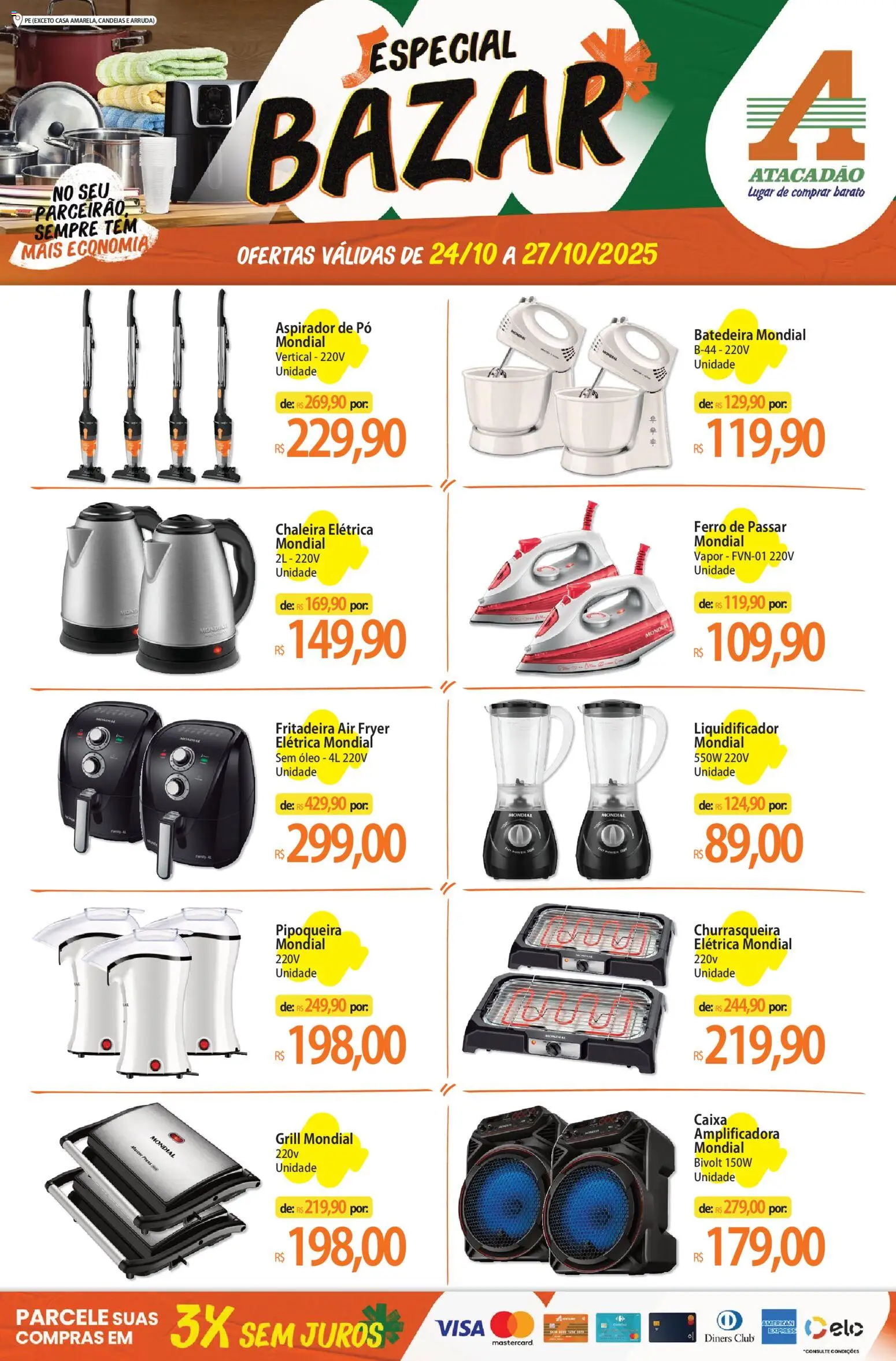 Atacadão folheto "Ofertas - PE" válido a partir de 24/10/2025 - número de página 1