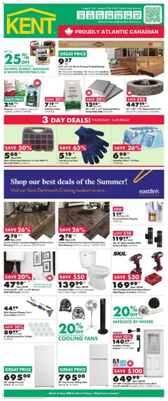 Un aperçu du dépliant Weekly flyer / circulaire du magasin Kent est valide à partir 21 août 2025