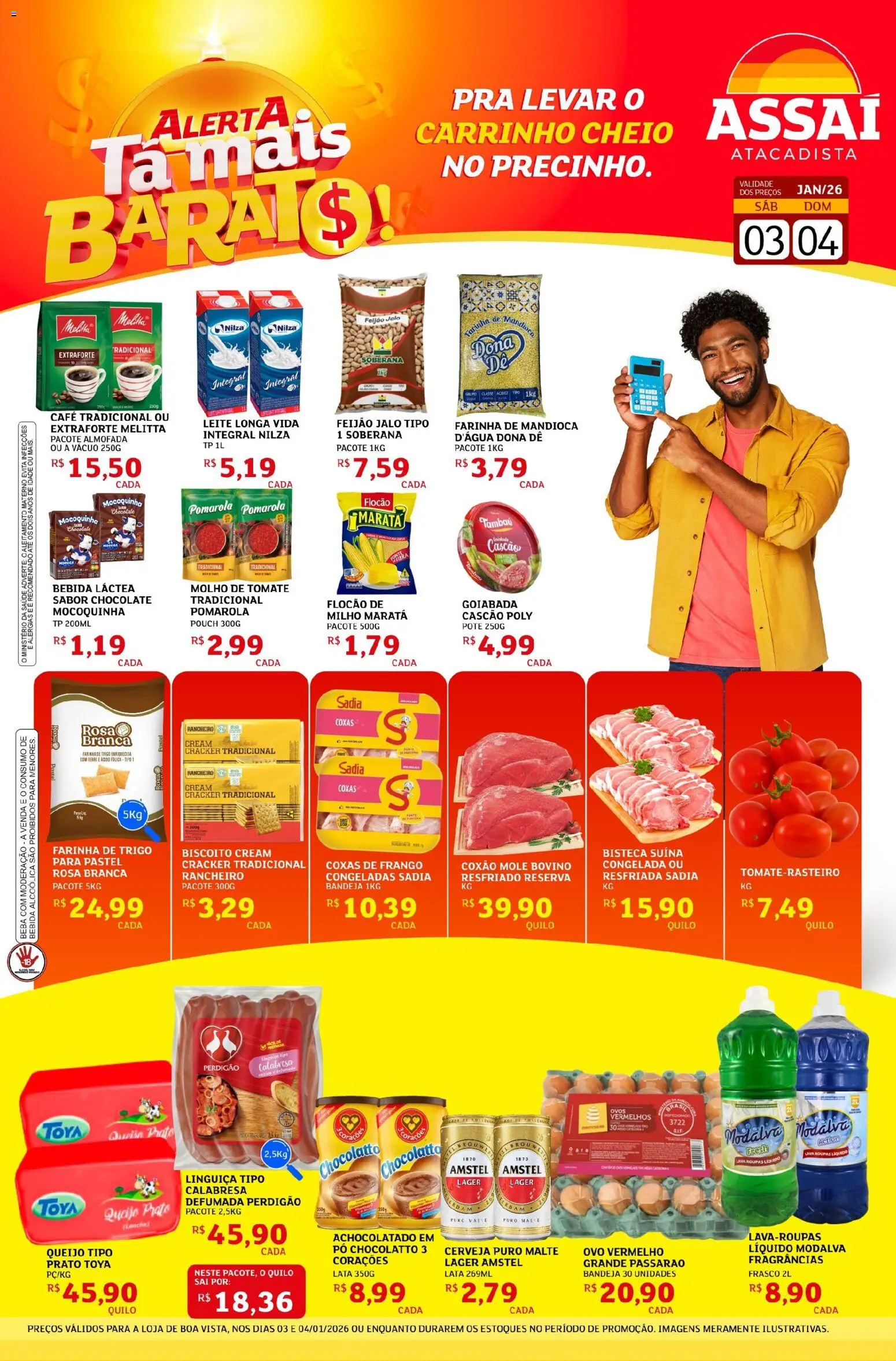 Pré-Visualização do folheto "Encarte - RR" da loja Assaí Atacadista válido a partir de 03/01/2026