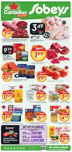 Un aperçu du dépliant Weekly flyer / circulaire du magasin Sobeys est valide à partir 23 oct. 2025