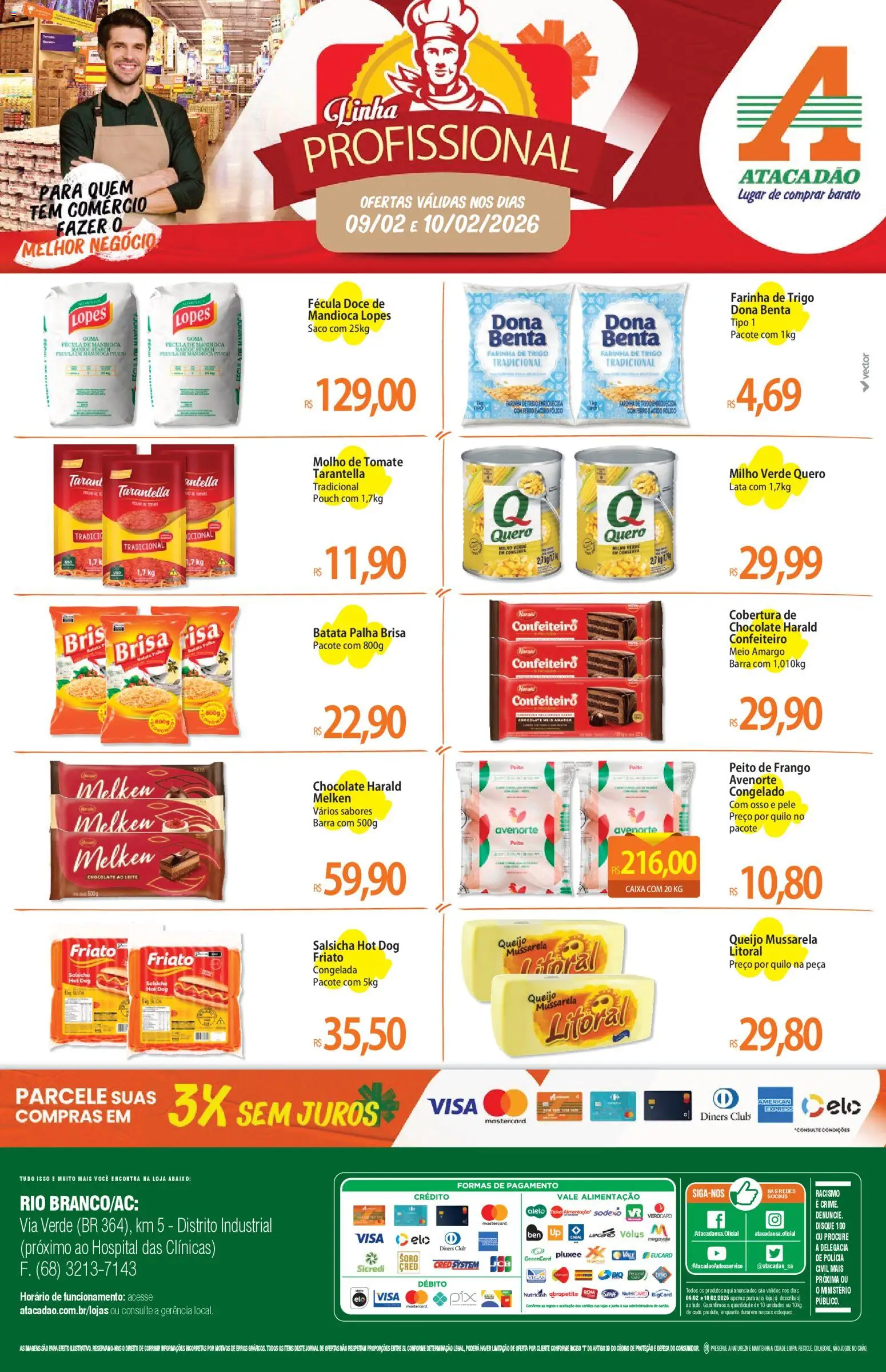 Pré-Visualização do folheto "Ofertas - AC" da loja Atacadão válido a partir de 09/02/2026