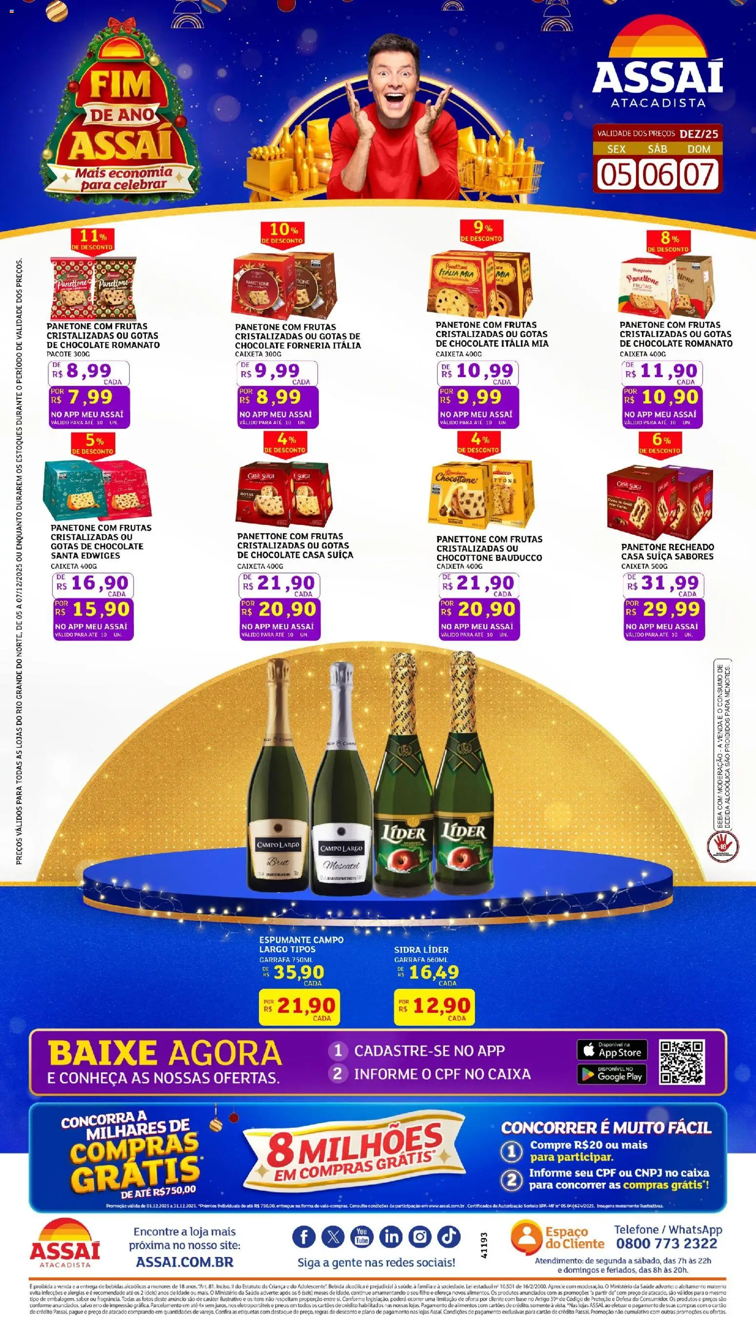 Pré-Visualização do folheto "Encarte - RN" da loja Assaí Atacadista válido a partir de 05/12/2025