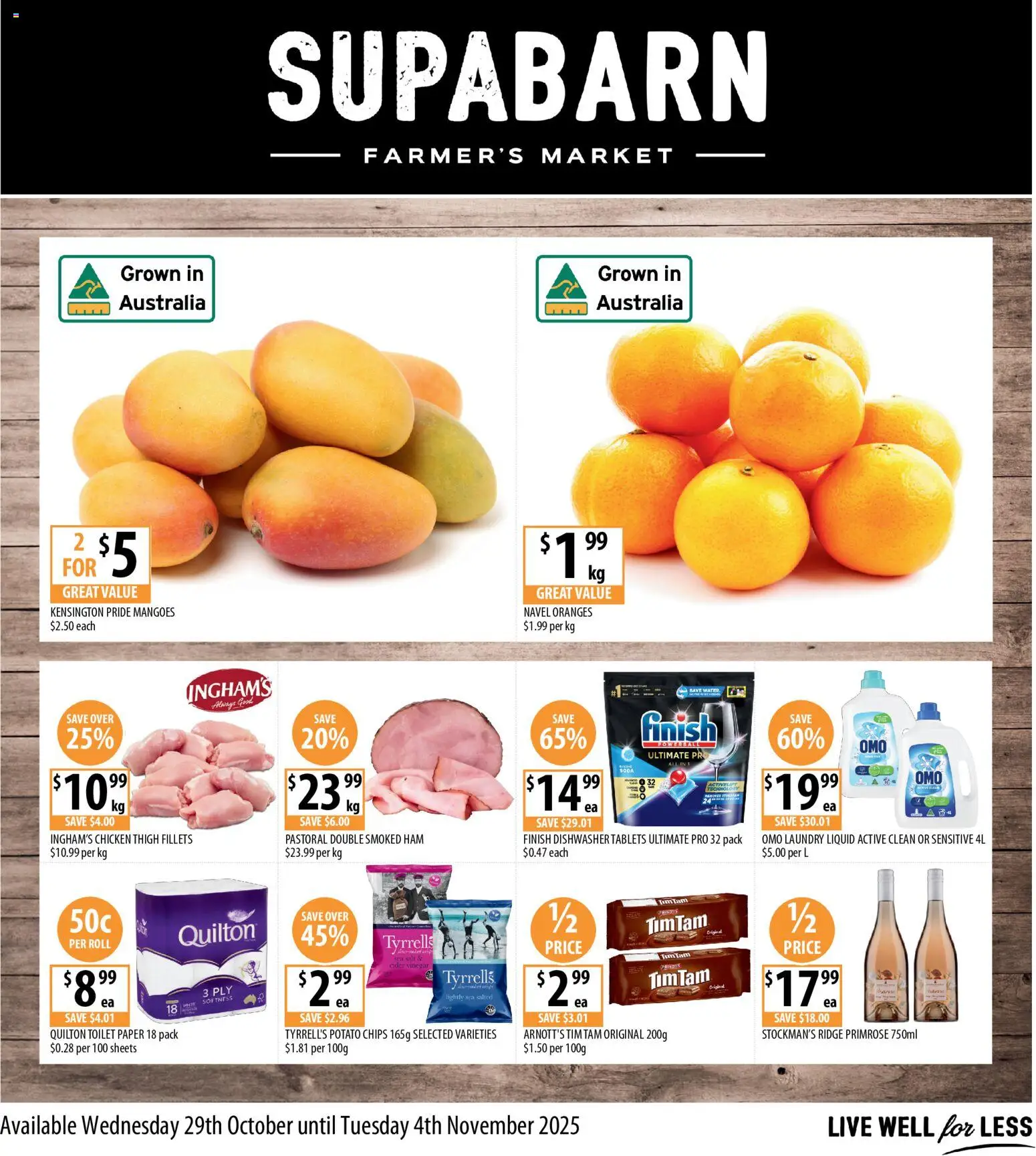Supabarn catalogue valid from 29/10/2025 - page 1