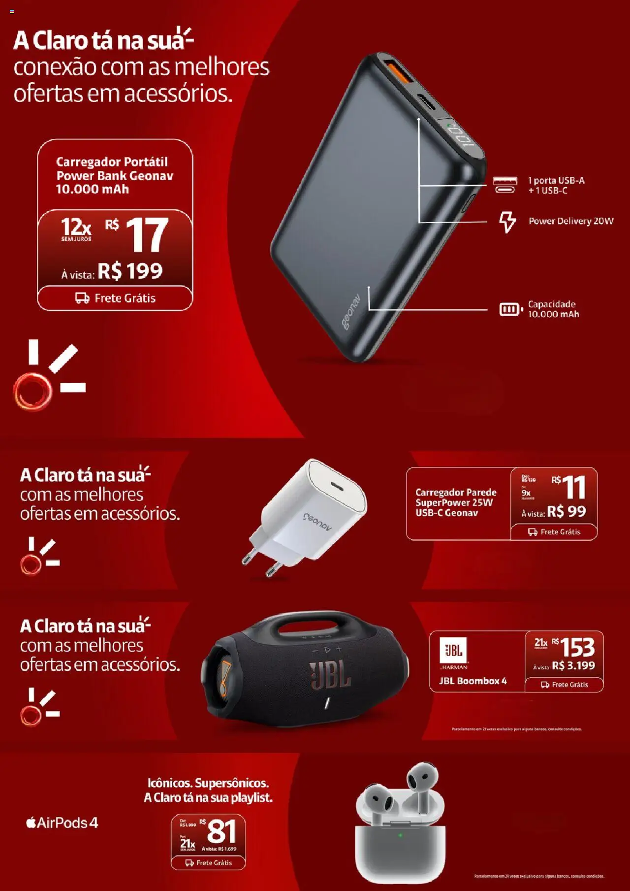 Pré-Visualização do folheto "Ofertas atuais" da loja Claro válido a partir de 14/10/2025