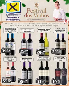Pré-Visualização do folheto "Ofertas Festival dos Vinhos" da loja X Supermercados válido a partir de 05/11/2025