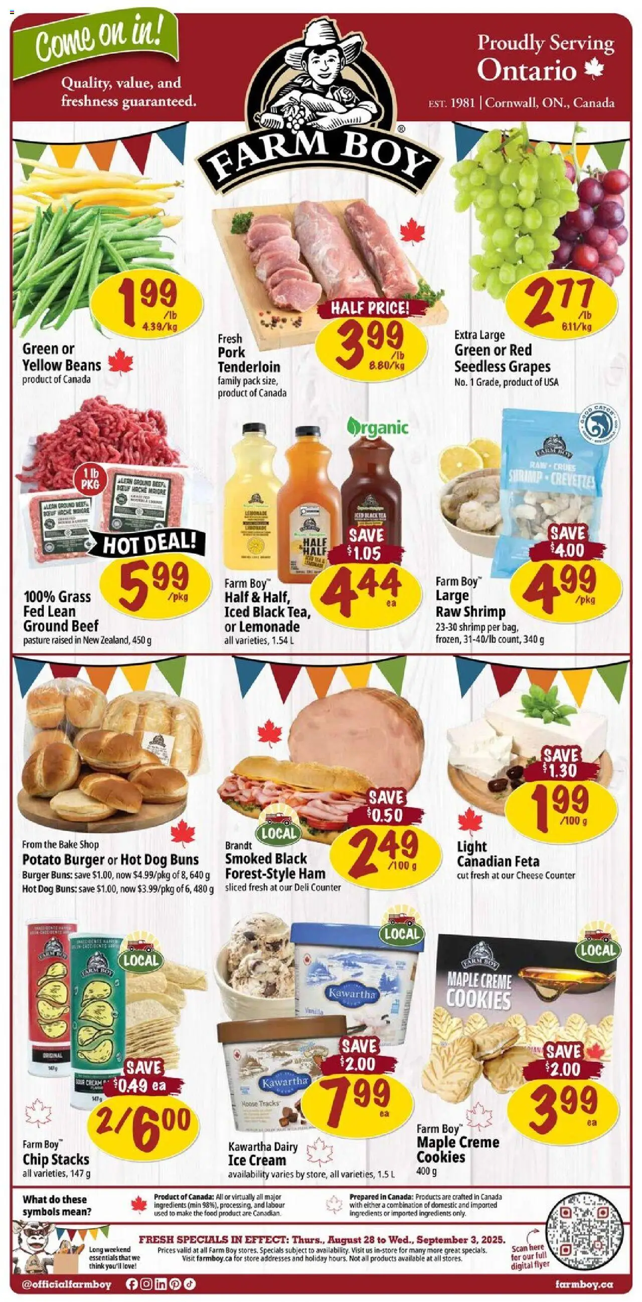 Farm Boy flyer valid from Aug 28, 2025 - page number 1
