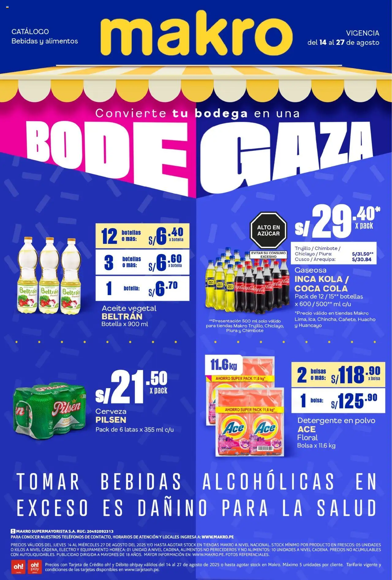 Makro Makro Catálogo Bodega #17 (14/08/2025 - 27/08/2025) - ofertas de hoy - número de página 1