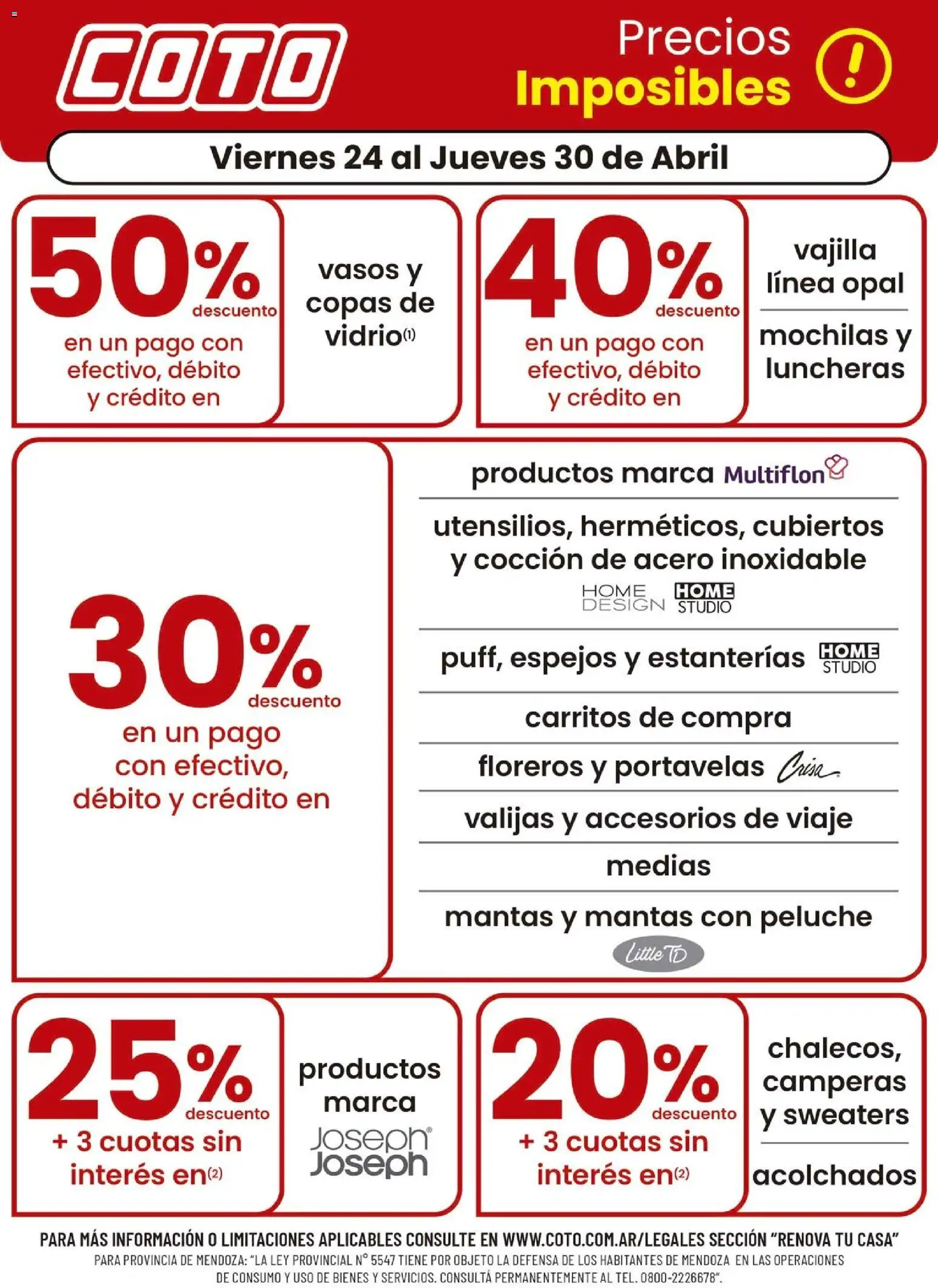 Vista previa del folleto de la tienda Coto válido desde el 24/04/2026 