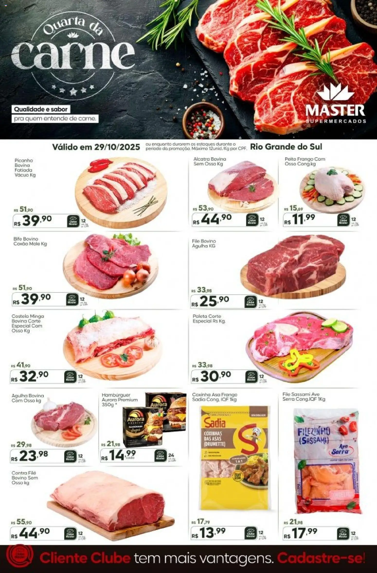 Pré-Visualização do folheto "Ofertas do Dia" da loja Master válido a partir de 29/10/2025