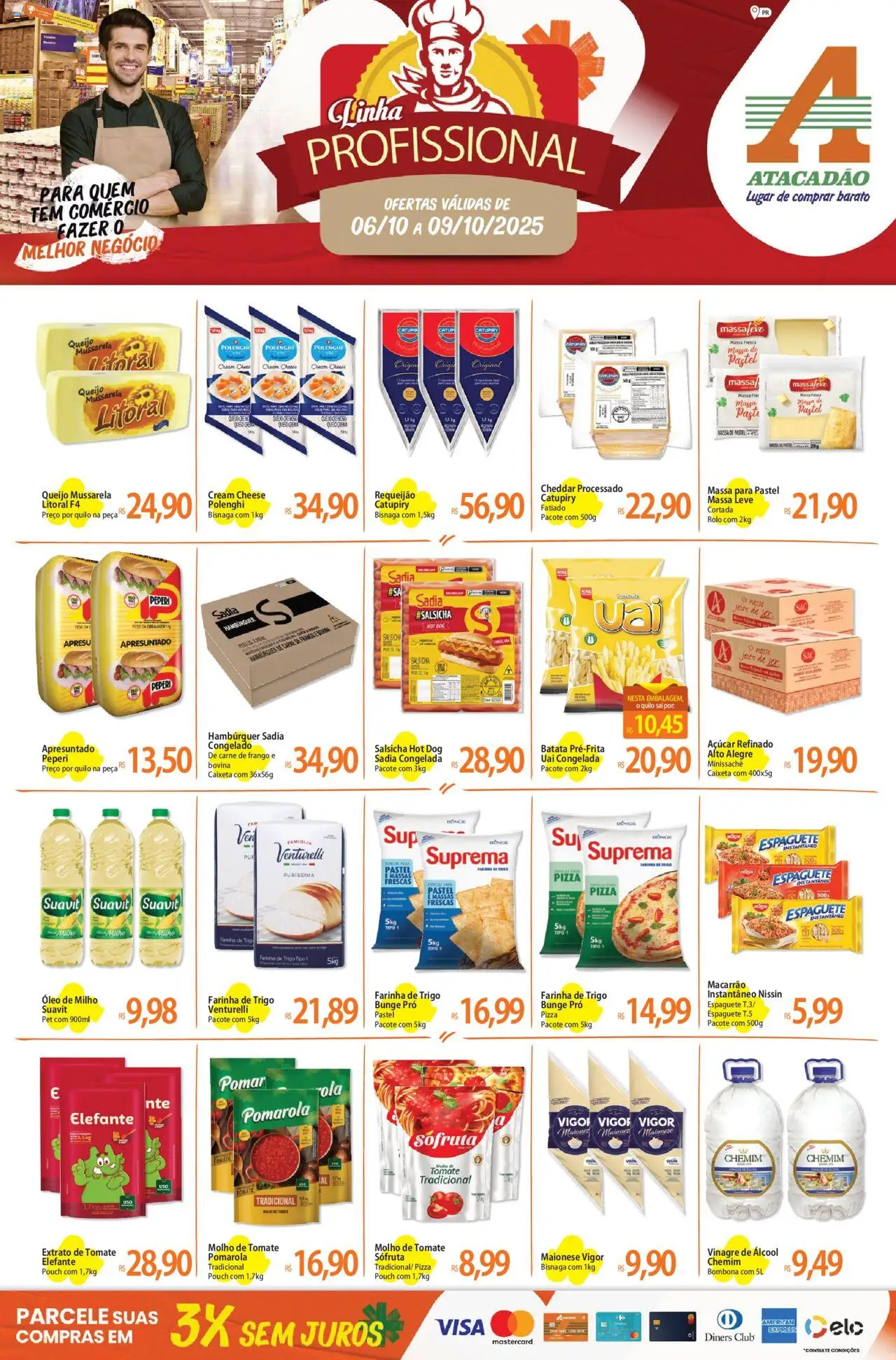 Pré-Visualização do folheto "Ofertas - PR" da loja Atacadão válido a partir de 06/10/2025