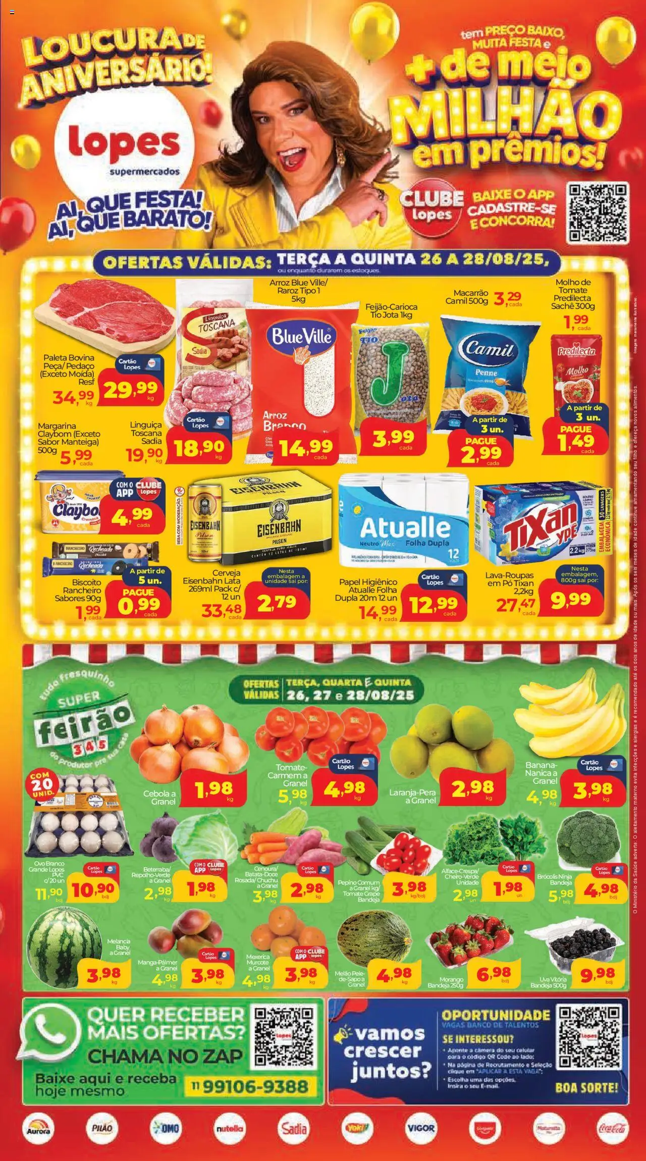 Lopes Supermercados folheto "Ofertas da semana" válido a partir de 26/08/2025 - número de página 1