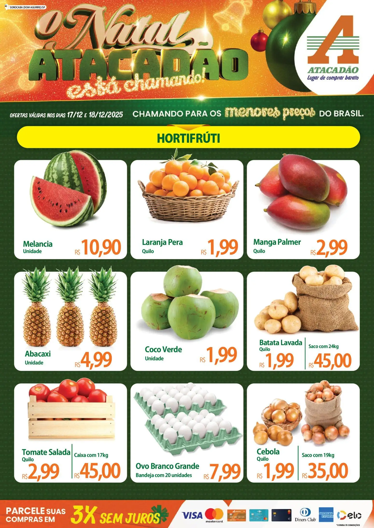 Pré-Visualização do folheto "Ofertas - SP" da loja Atacadão válido a partir de 17/12/2025