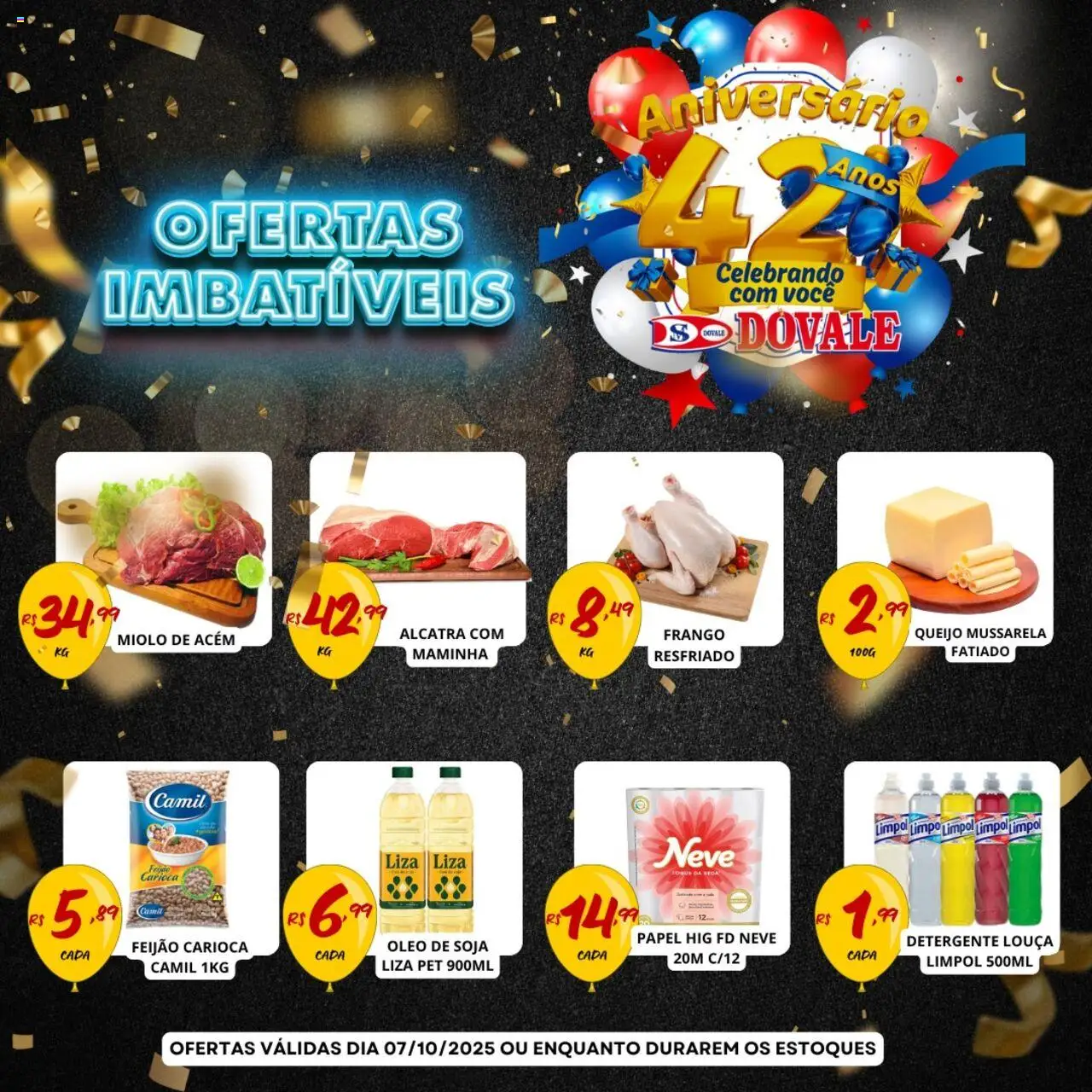 Dovale folheto "Ofertas do Dia" válido a partir de 07/10/2025 - número de página 1