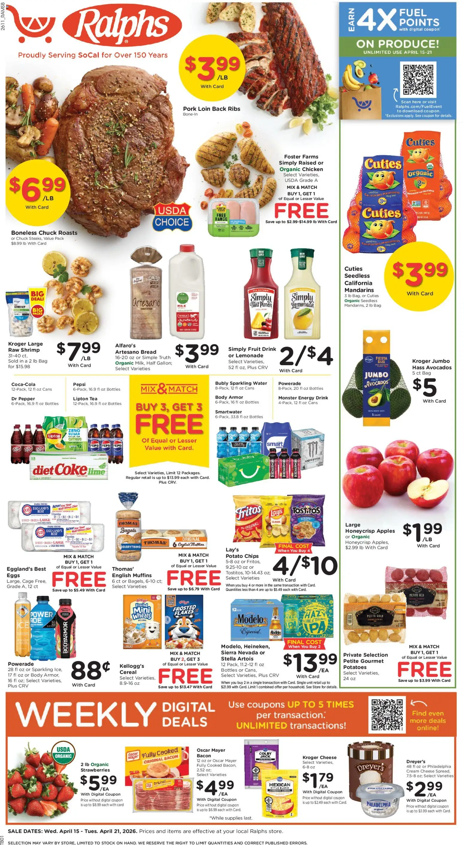 Ad Preview of Ralphs Ralphs Weekly Ad from 04/15/2026