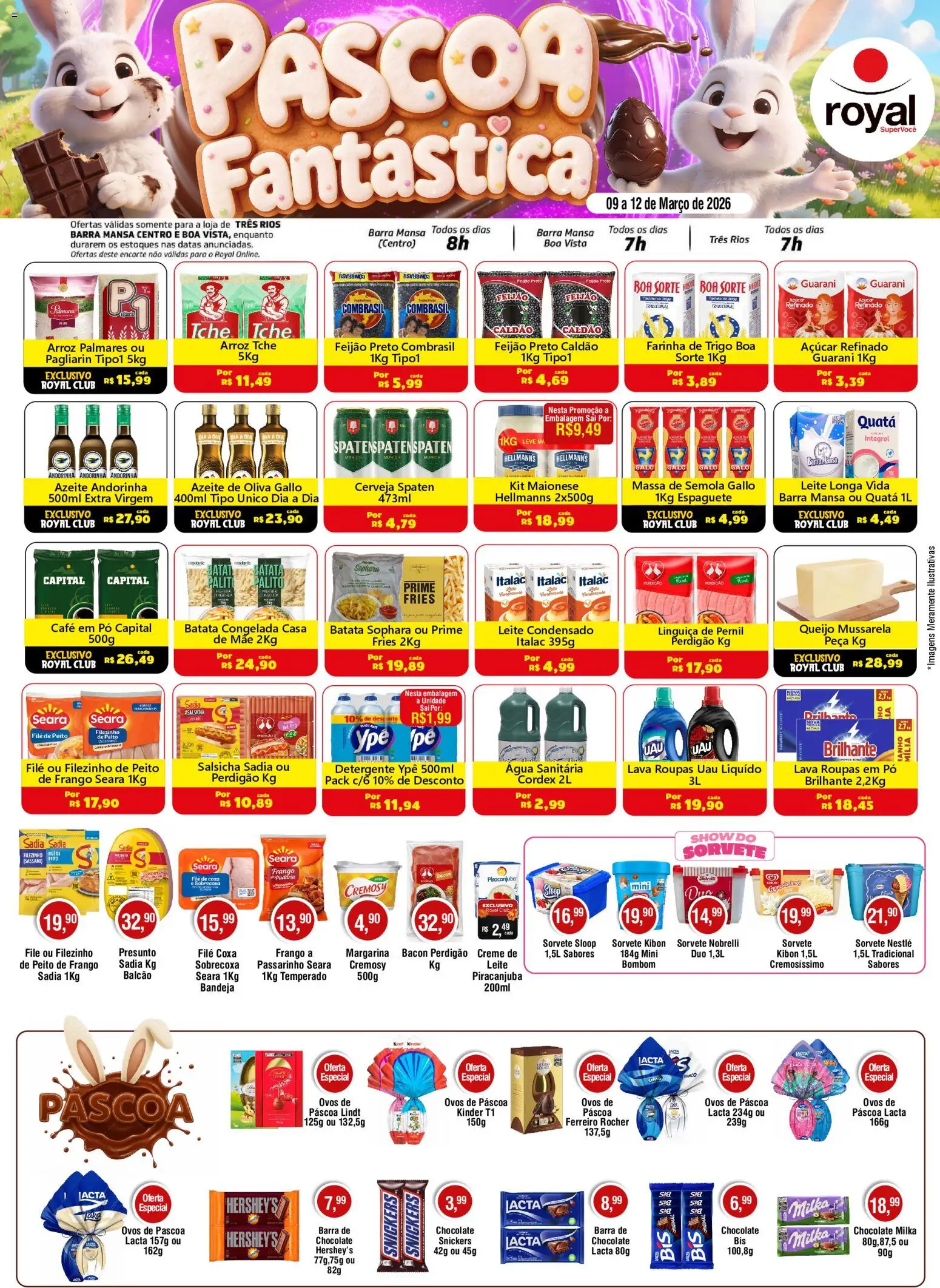 Pré-Visualização do folheto "Royal Supermercados - Ofertas da semana" da loja Royal Supermercados válido a partir de 09/03/2026
