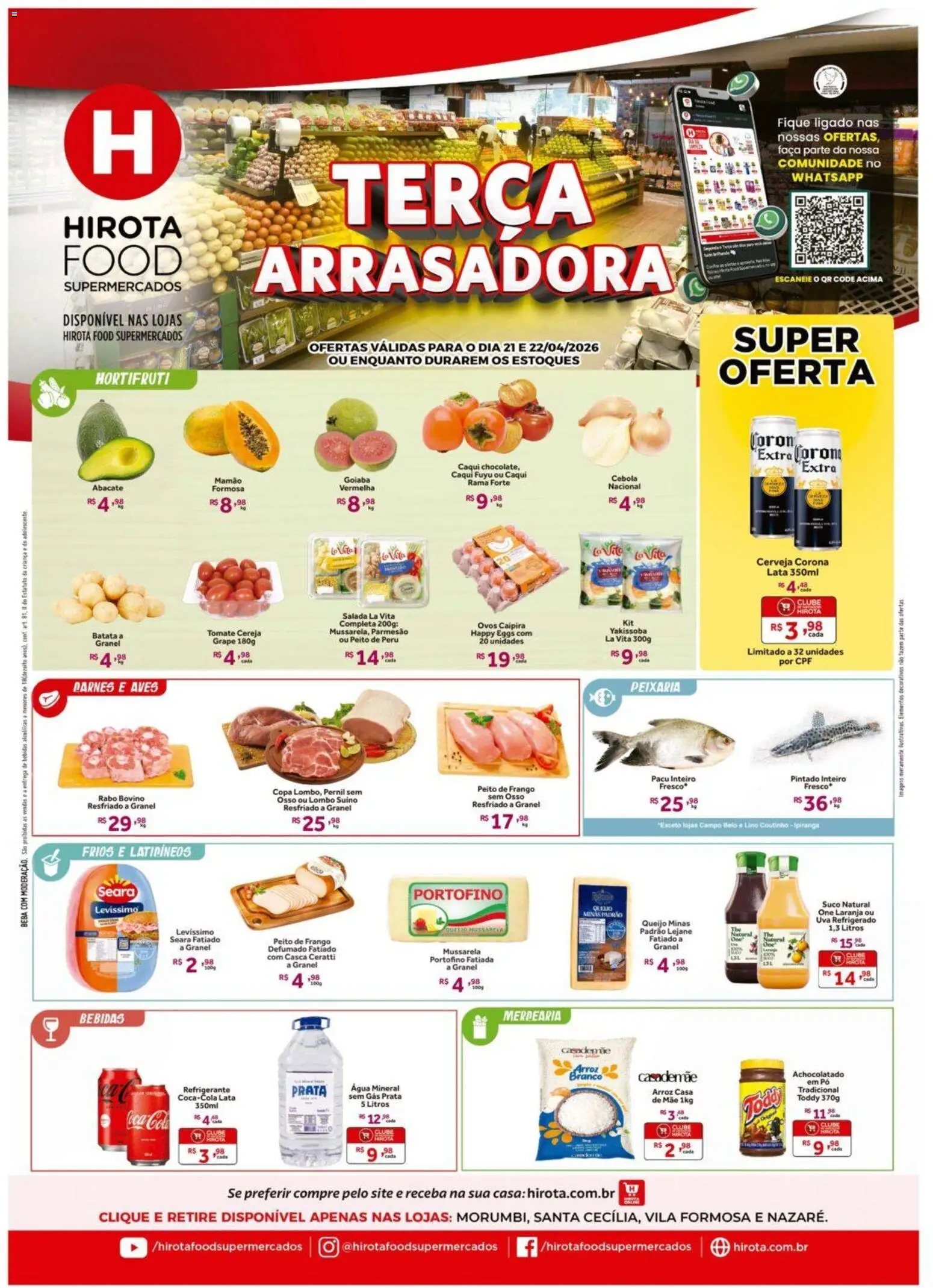 Pré-Visualização do folheto "Hirota Food ofertas Terça Arrasadora" da loja Hirota Food válido a partir de 21/04/2026