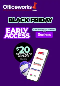 Preview of catalogue Black Friday from shop Officeworks valid 10/11/2025