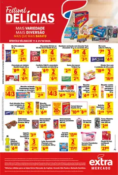 Pré-Visualização do folheto "Ofertas de Mercado Delicias" da loja Extra válido a partir de 11/10/2025