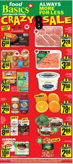 Preview of leaflet Woodbridge from shop Food Basics is valid from Feb 19, 2026
