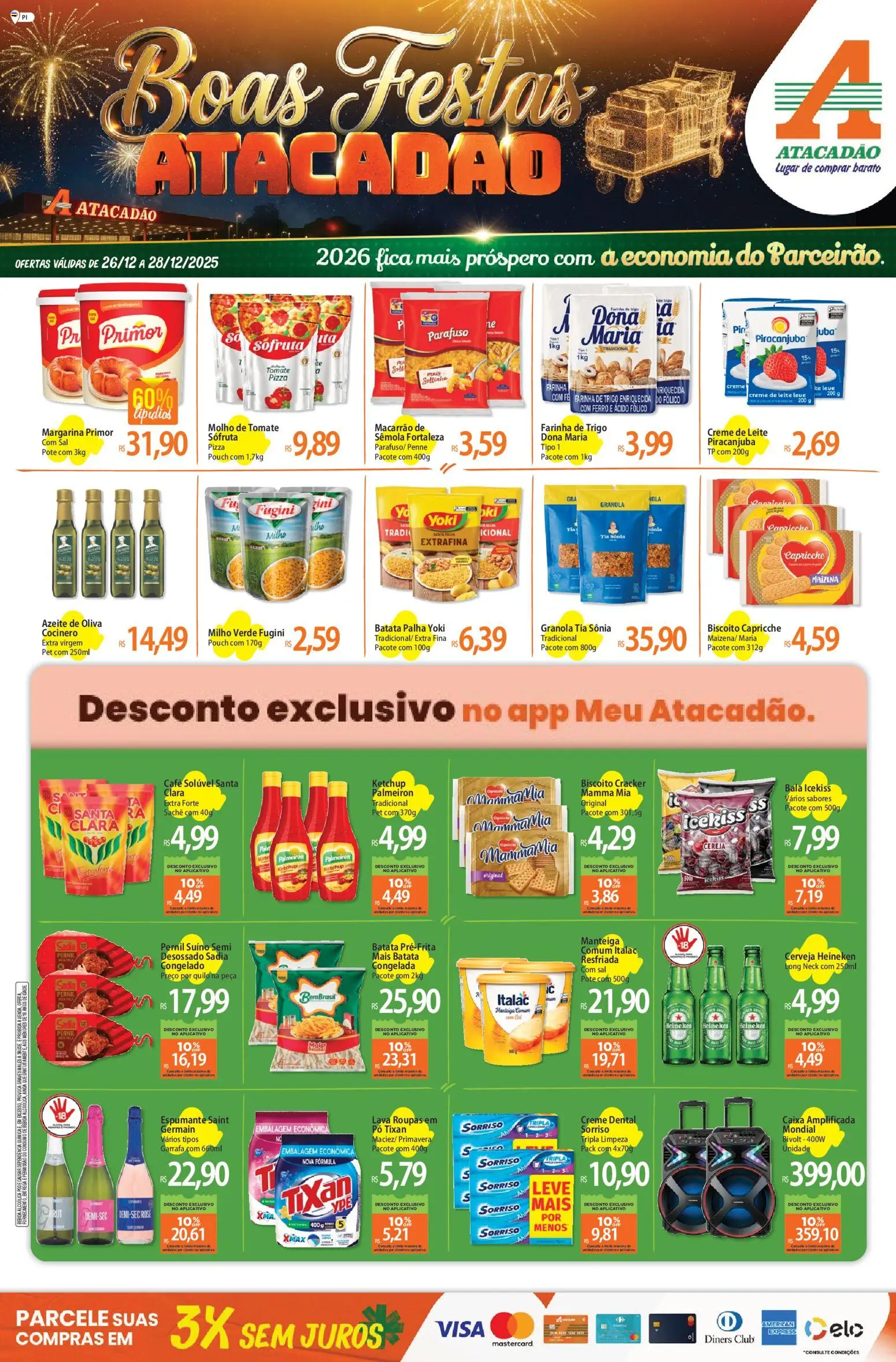 Pré-Visualização do folheto "Ofertas - PI" da loja Atacadão válido a partir de 26/12/2025