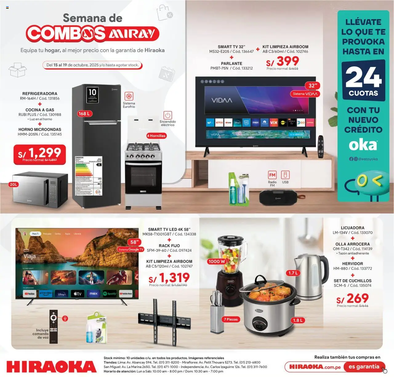 Hiraoka Combos Miray (15/10/2025 - 19/10/2025) - ofertas de hoy - número de página 1