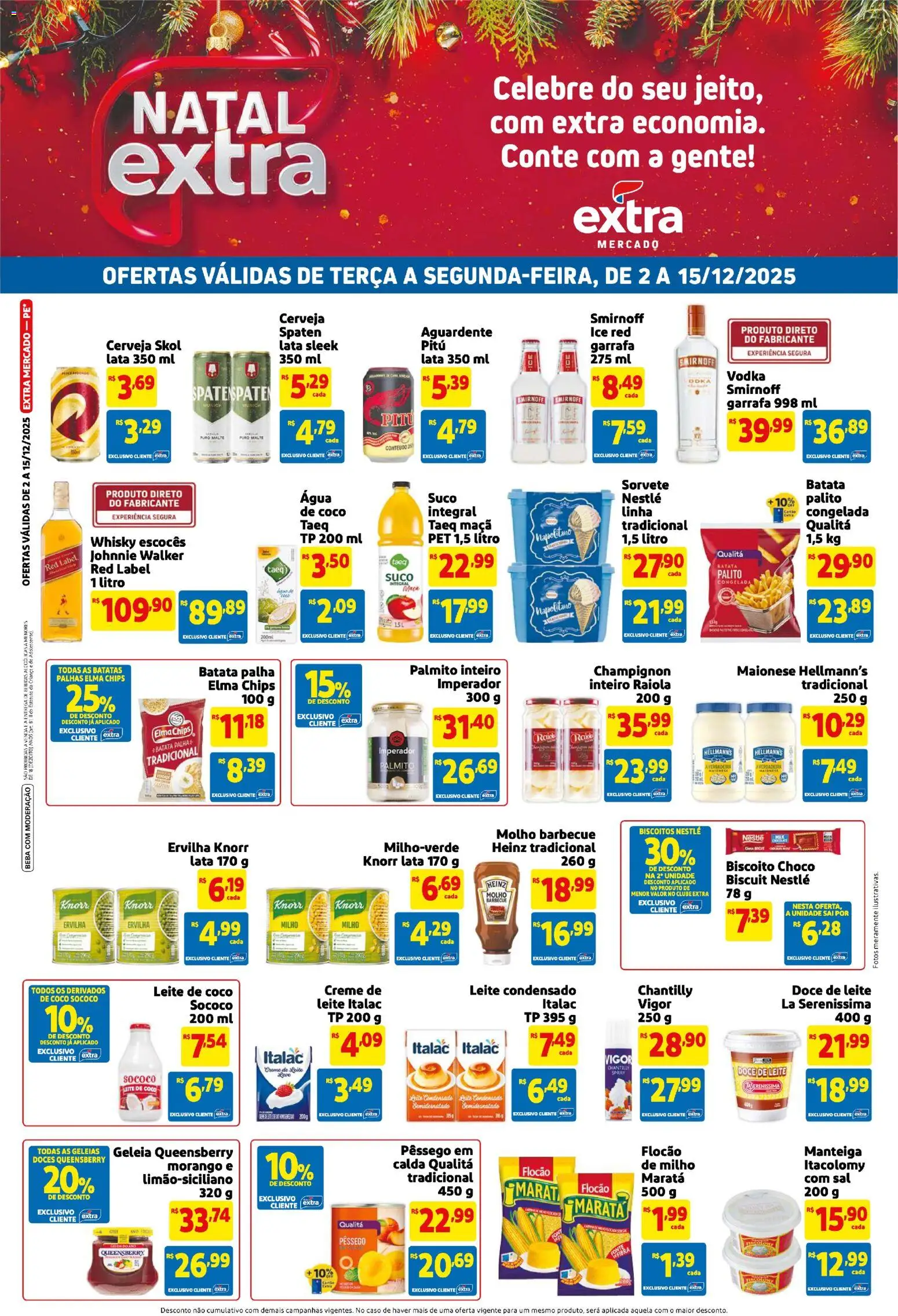 Pré-Visualização do folheto "Ofertas de Mercado Quinzenal" da loja Extra válido a partir de 02/12/2025