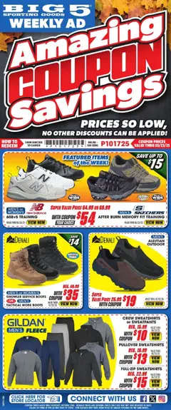 Ad Preview of Big 5 Sporting Goods Weekly Ad from 10/17/2025