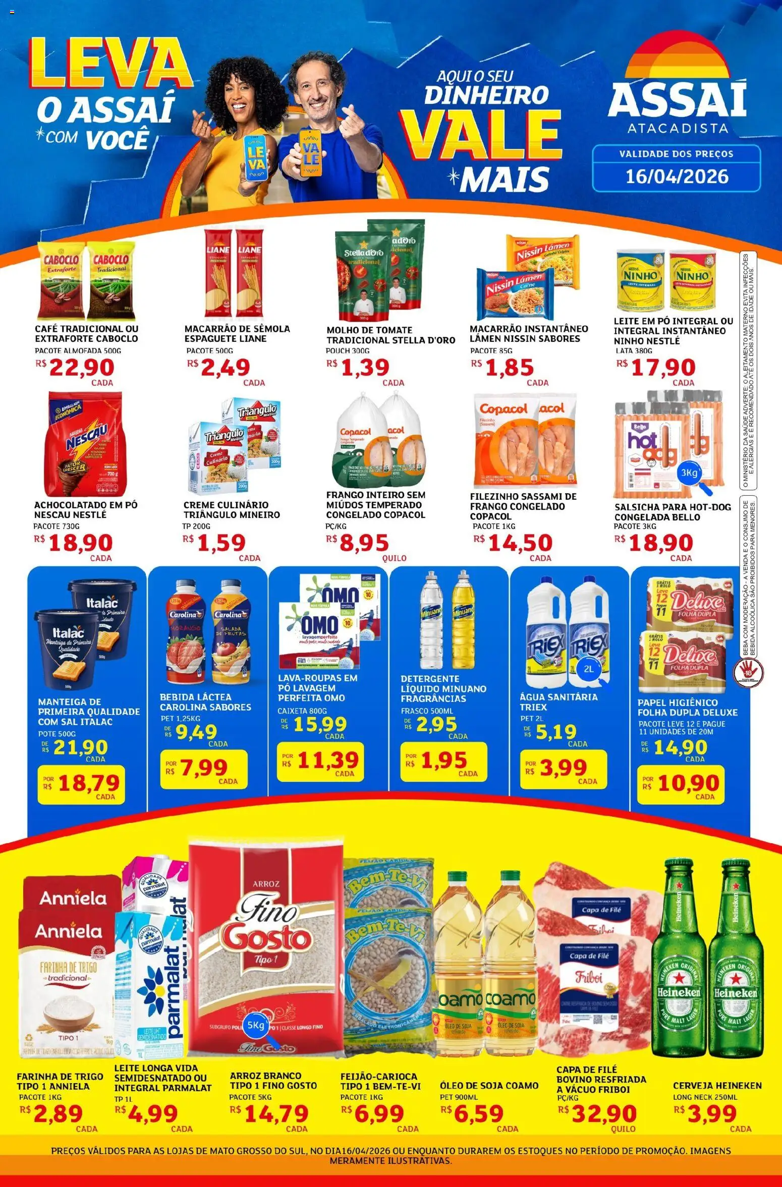 Pré-Visualização do folheto "Assaí Atacadista ofertas - MS" da loja Assaí Atacadista válido a partir de 16/04/2026