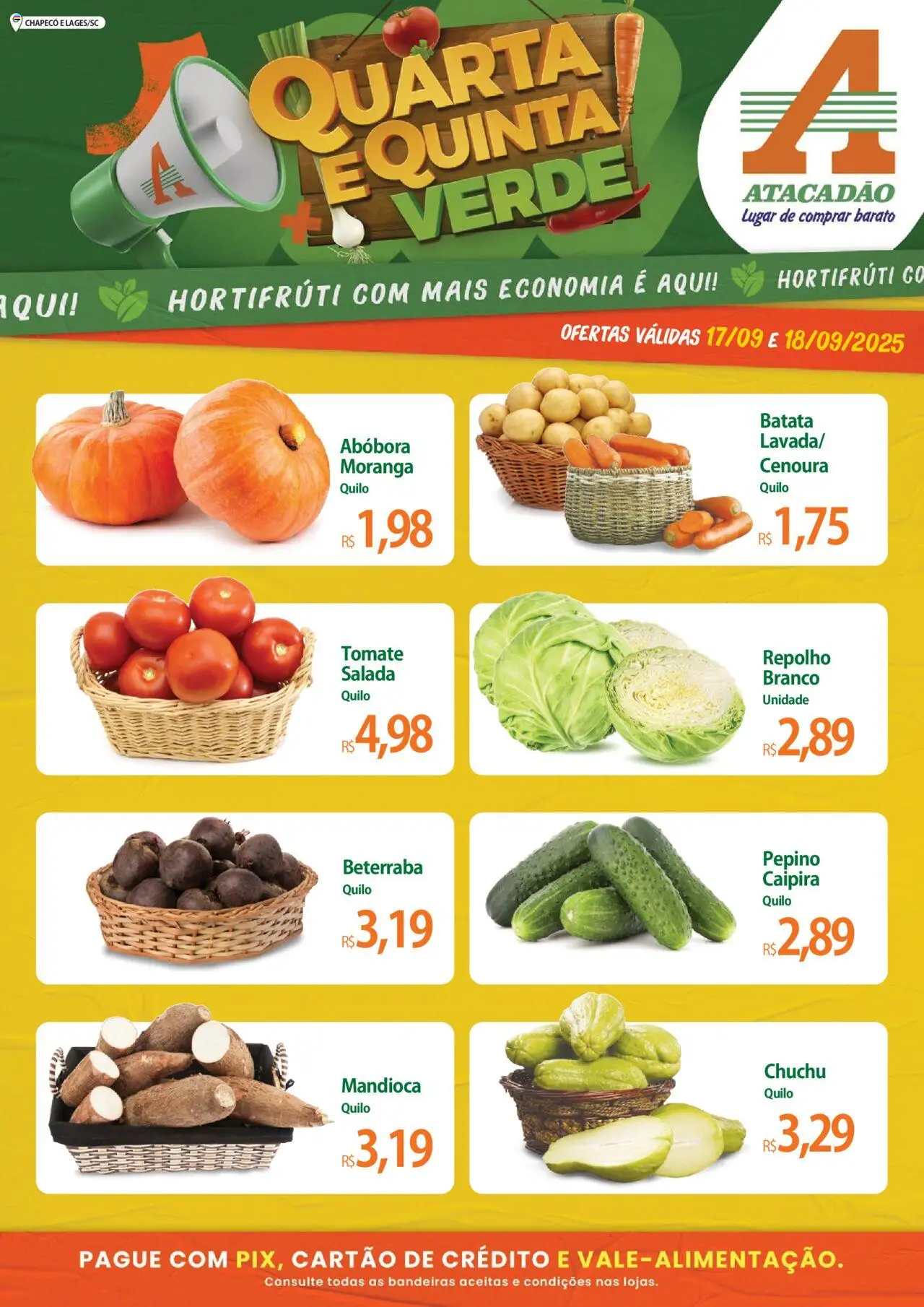 Atacadão folheto "Hortifrúti" válido a partir de 17/09/2025 - número de página 1