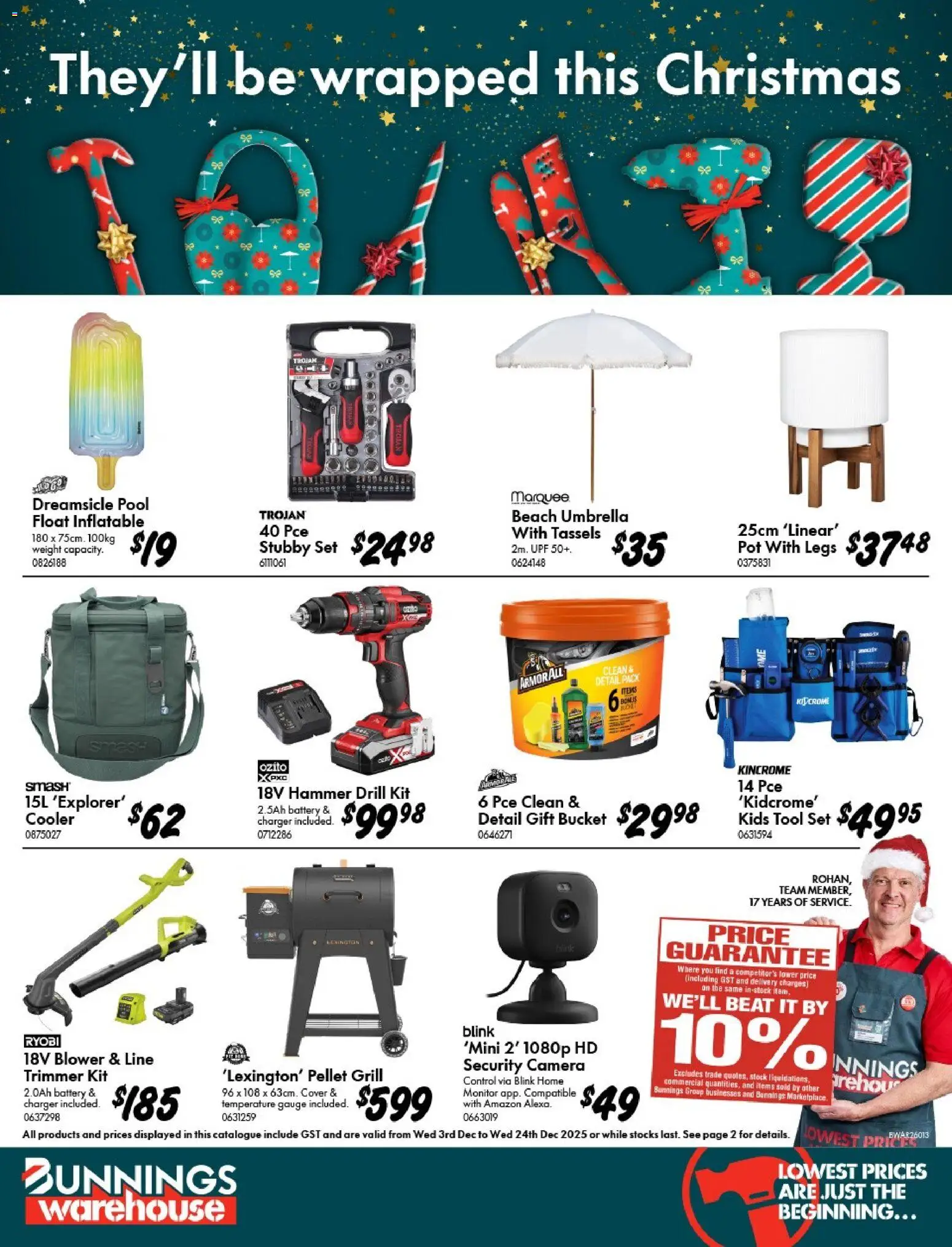 Preview of catalogue Catalogue from shop Bunnings Warehouse valid 03/12/2025
