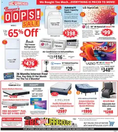 Ad Preview of ABC Warehouse Weekly Ad from 07/20/2025