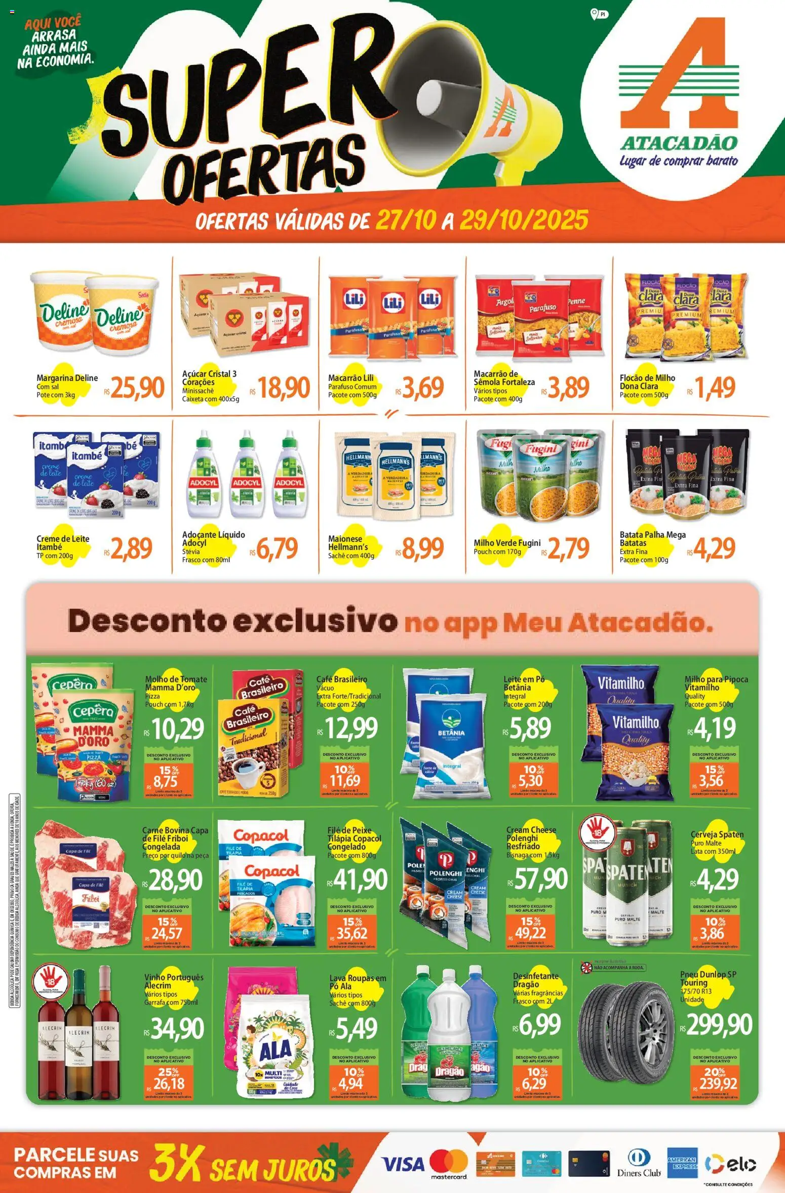 Atacadão folheto "Ofertas - PI" válido a partir de 27/10/2025 - número de página 1