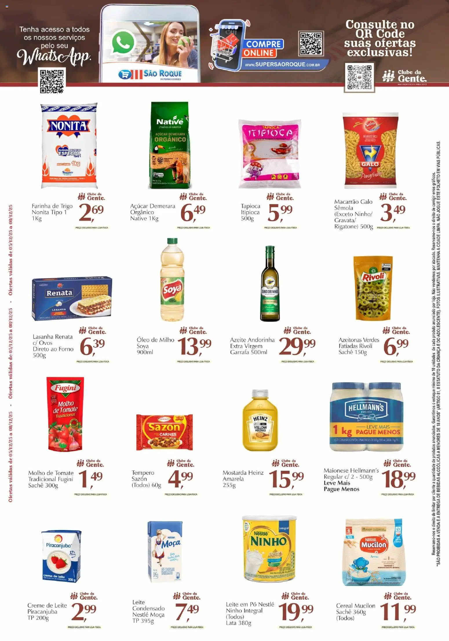 Pré-Visualização do folheto "Ofertas da semana" da loja São Roque Supermercados válido a partir de 05/12/2025
