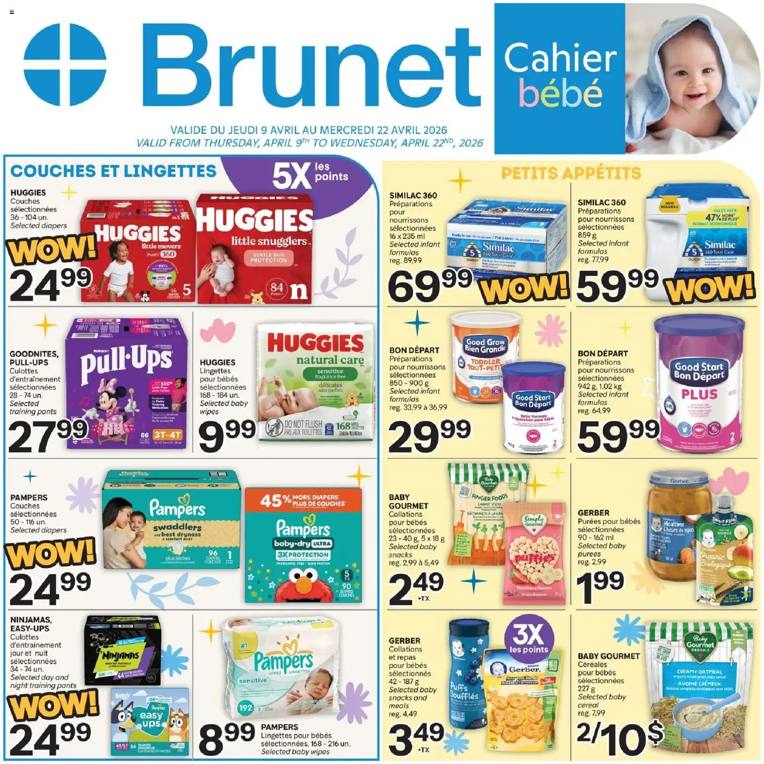 Preview of leaflet Brunet flyer / circulaire from shop Brunet is valid from Apr 09, 2026